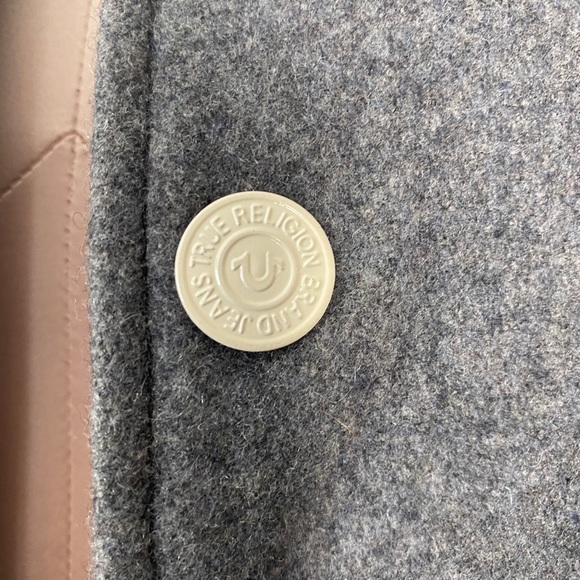 True Religion Sports Varsity Jacket Snap Buttons - Picture 3 of 9